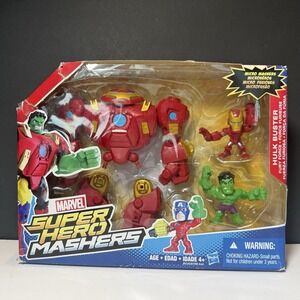 Super Hero Mashers Hulk Buster Fury Force Figure Set [Micro Hulk & Iron Man] NOB